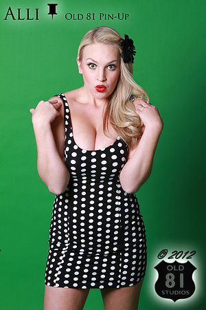Alli Old 81 Pin-Up retro look color photograph