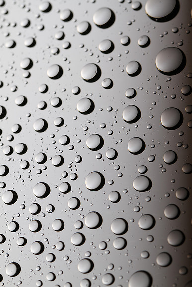 Water bubbles on glass photo.