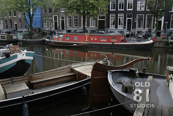 Amsterdam Central -  Boats in Canal 1
