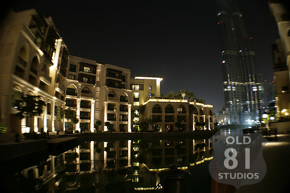 View of Burj Dubai from the Souk Al Bahar